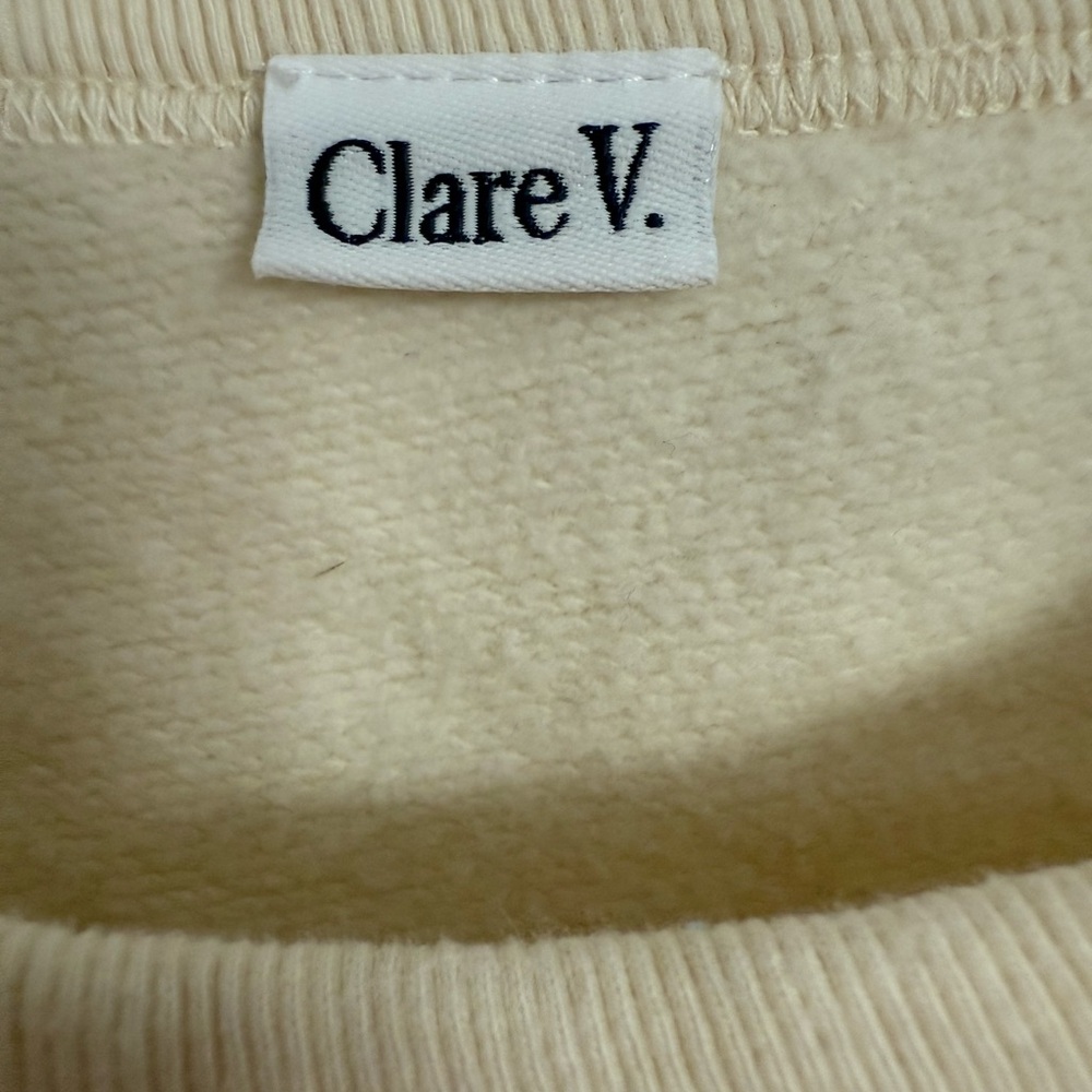 CLARE V. Sweatshirt DISCOTHEQUE size XL - Picture 3 of 6